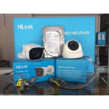 Paket CCTV 2 Kamera 4 Channel Hilook 2MP