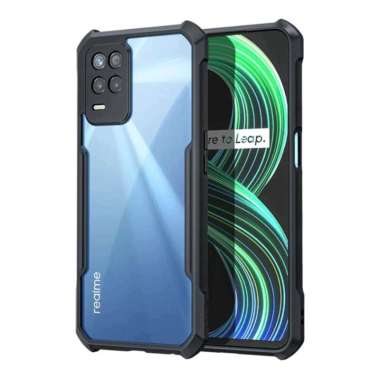 Promo Case Transparan Realme 8 5G Softcase Clear Back Cover Realme 8 5G Hitam