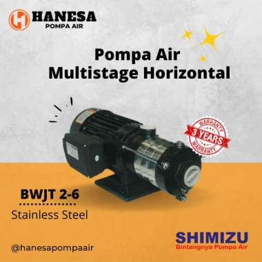 Shimizu BWJT 2-6 Pompa Air Stainless Steel Non Otomatis