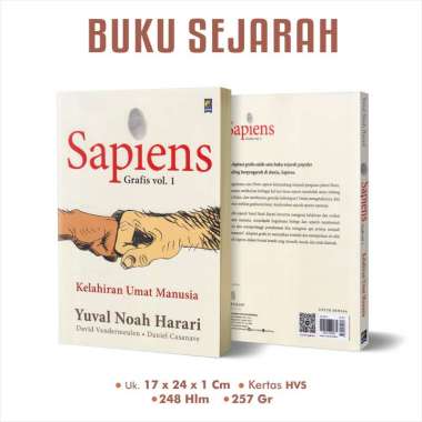 Buku Sejarah Sapiens Grafis Vol 1 Kelahiran Umat Manusia Yuval Noah Harari / Sapiens Riwayat Singkat