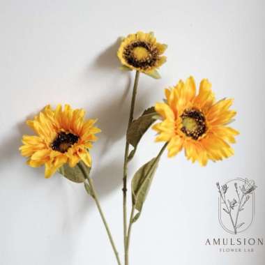 Bunga Matahari Sunflower Artificial Import Dekorasi Properti Foto