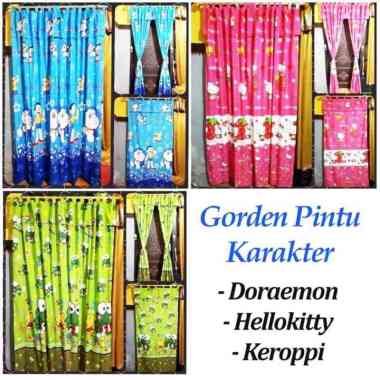 Gorden Karakter Uk Besar / Hordeng Korden Pintu Jendela Motif Interior KEROPI