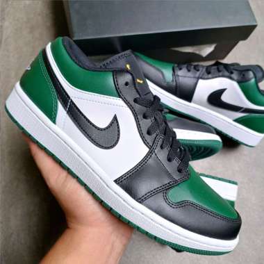 Air Jordan 1 Low Green Toe || pine green black