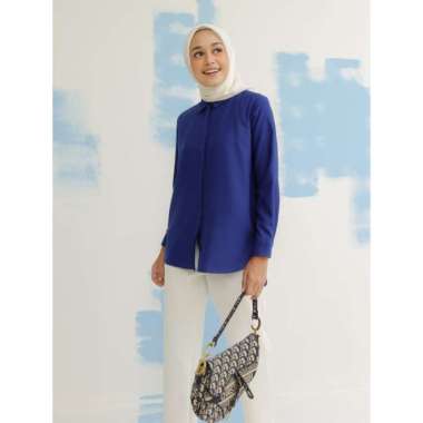 Geulis.id DAILY SHIRT (8 warna) Kemeja S ELECTRICBLUE