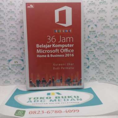 buku 36 jam belajar komputer mikrosoft office HOME & BUSINES 2016