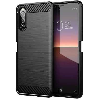 Armor Carbon TPU Case Sony Xperia 10 II - - Hitam