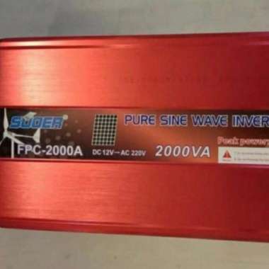 SUOER Pure Sine wave Inverter Sinus Murni 2000 Watt 12 Volt FPC 2000