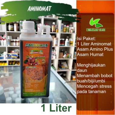 Aminomat 1 Liter Pupuk Asam Amino Plus Asam Humat