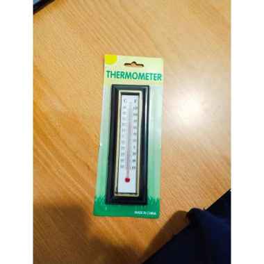 Thermometer dinding kayu alat pengukur suhu ruangan -50c sd 50c