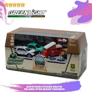 Diecast Mobil Greenlight Diorama Campsite Cruisers UAS Limited Edition