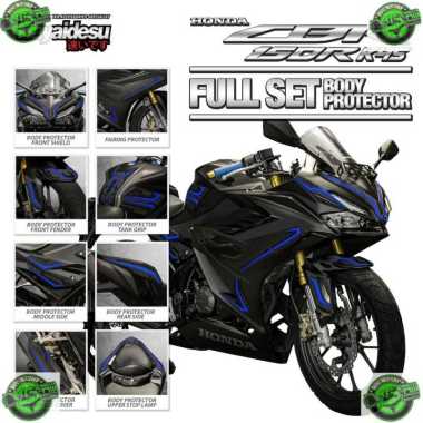 Cover Stiker Rubber Pelindung Bodi Motor New CBR 150R K45R 2021 Body Protector Full Set Cover BIRU