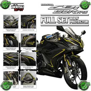 Cover Stiker Rubber Pelindung Bodi Motor New CBR 150R K45R 2021 Body Protector Full Set Cover KUNING