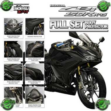 Cover Stiker Rubber Pelindung Bodi Motor New CBR 150R K45R 2021 Body Protector Full Set Cover HITAM
