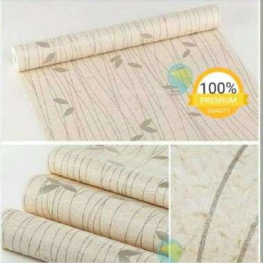 Wallpaper Dinding Stiker Salur Kayu Garis Kayu Stripe Papan Tripleks Biru Putih Coklat GH CY HIGH QU