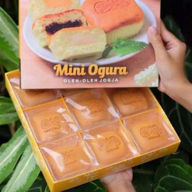 Mini Ogura Cake Oma Opa Khas Jogja Kue Bolu Jepang Isi 9 Chocolate Mix