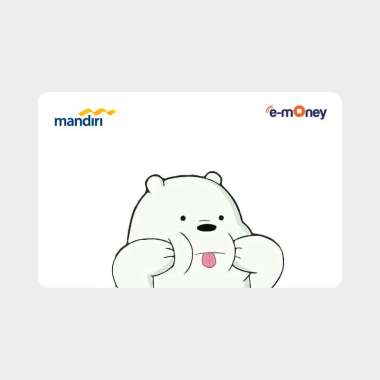 Kartu EMONEY MANDIRI We Bare Bears Ice Bears 1 Kartun Anime Kartu Etoll E toll E-money E money Winly