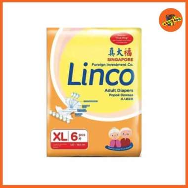 MAKASSAR! LINCO ADULT DIAPERS - Popok Dewasa Size M 8 / L 7 / XL 6 XL(6pc)