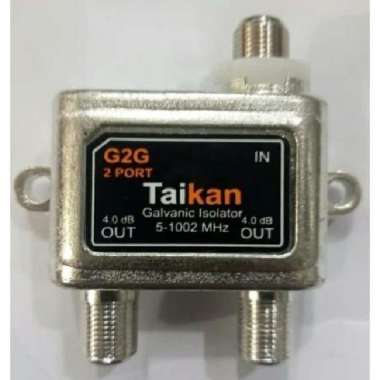 Splitter 2W WAY CATV TAIKAN G2G 2 Port 5-1002 MHz Packing Plastik