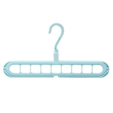 Magic Folding Hanger Gantungan Baju Instan Jemuran Baju Biru