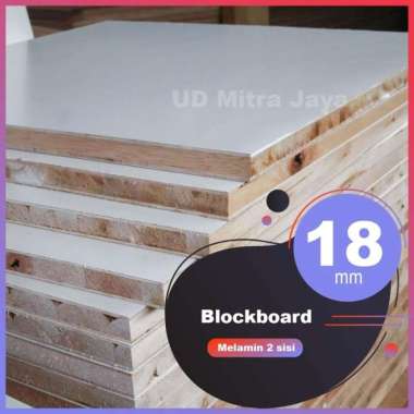 Triplek 18mm blockboard melamin doff 2 sisi | blockboard | melamin 100 lembar