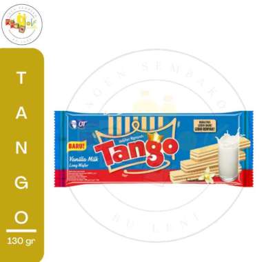 Promo Harga Tango Long Wafer Vanilla Milk 130 gr - Blibli