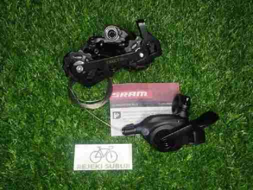 Paket RD DAN SHIFTER kanan SRAM X5 10 Sp - 10 speed