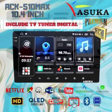 ASUKA ACK-510 MAX Head Unit 10,4" Premium 2K Android +TV Tuner Digital