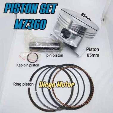 Mz360 Piston kit seher komplit mesin pengerak genset yamaha ef6600