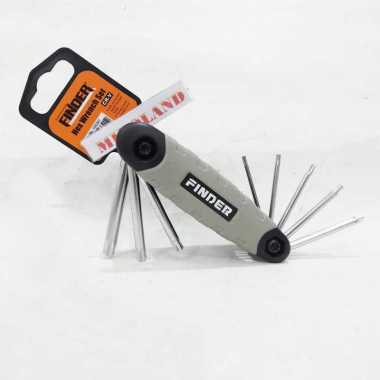 Hex Key Kunci L Bintang lipat mini kecil folding torx key set 8pcs