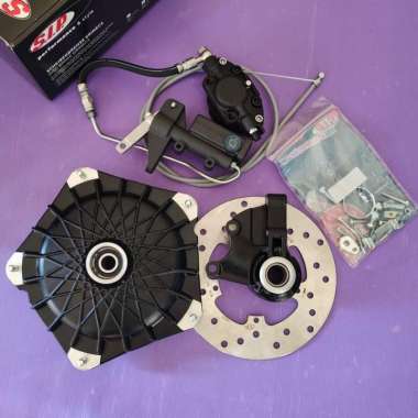 Cakram depan Grimeca hitam utk Vespa