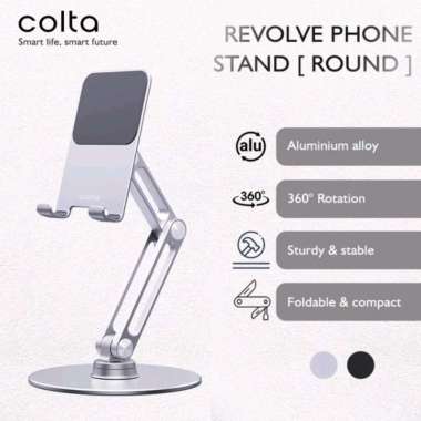 Colta Revolve 360 Phone/Tablet Stand Holder Circle Alumunium Tab Silver