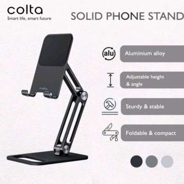 Colta Revolve 360 Phone/Tablet Stand Holder Circle Alumunium Tab Black