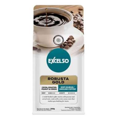 Kopi Excelso ~ Robusta Gold 200gr / Kopi Bubuk Halus Excelso