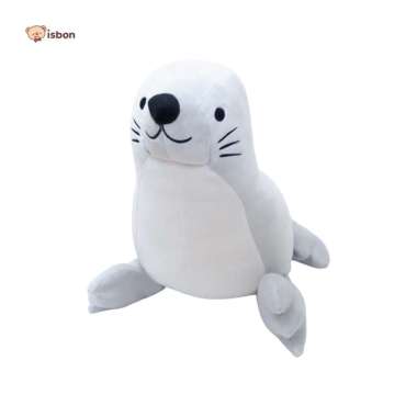 Boneka Walrus Ocean Singa Laut Mainan Anak Bahan Halus Istana Boneka Grey