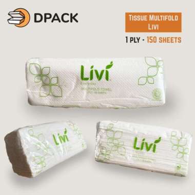 Tissue Livi | Tissue Dapur Multifold 150 sheets