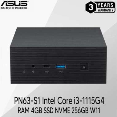 Mini Pc Asus Pn63-S1 [I3-1115G4 4Gb Ssd 256Gb Win11]