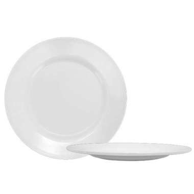 Piring Ceper Melamin Polos Warna Ukuran 22 cm Putih