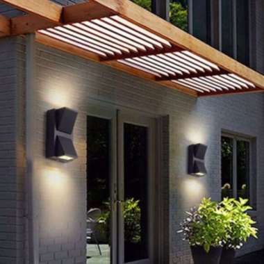 Lampu dinding Outdoor LED 2 arah minimalis