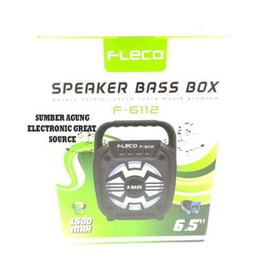 Fleco Speaker Bass Box F6112 F6111 6.5inch 1500mAh Portable Blueooth P