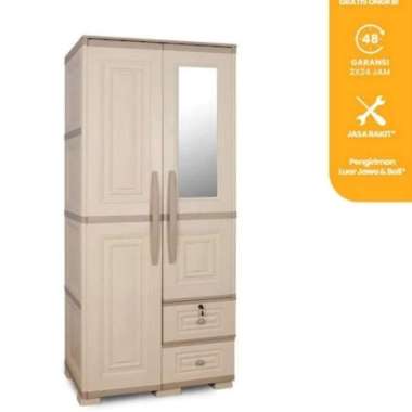 Olymplast Lemari Pakaian Plastik 2 Pintu OTC 02P OTC02P Modern