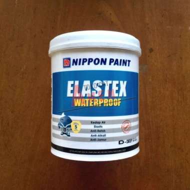 NIPPON PAINT ELASTEX WATERPROOF 1KG - SNOW WHITE / CAT ANTI BOCOR