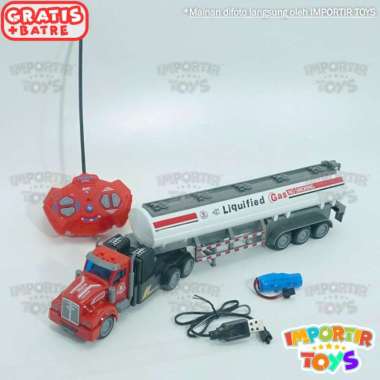 Mainan anak Truck Gas Series Remote Control JUMBO Kualitas Import