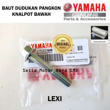Bolt Baut Flange Dudukan Pangkon Knalpot Bawah Lexi Asli Original Yamaha Surabaya 95D321004500