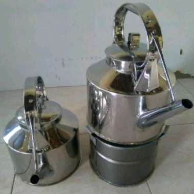 Set Anglo + Teko Ceret Angkringan stainless tebal 4 liter, Murah a