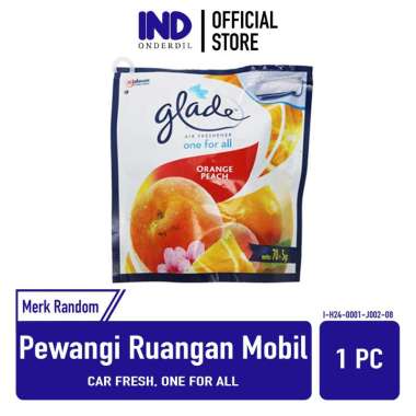 Pewangi Ruangan Mobil Glade One For All Car Fresh Citruss Lemon Sweet Apple Berries Flower Lemon Squ
