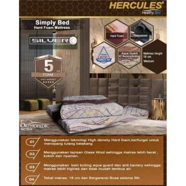 Kasur Busa Ortopedi Hercules Simply Bed Kasur Kesehatan (khusus wilayah palembang) 120*200