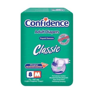 Promo Harga Confidence Adult Diapers Classic Night M8 8 pcs - Blibli