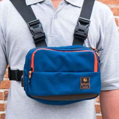 SKIVE NAVY |MNM x URBAN| Tas Selempang Pria Tas Dada Tas Pinggang ORI Navy