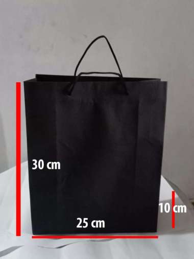 Paperbag talikur - jemani hitam ( 25x10x30)