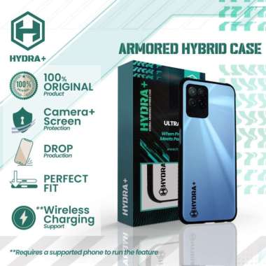 REALME 8i Armored Clear Hybrid Case - Casing Hardcase Soft